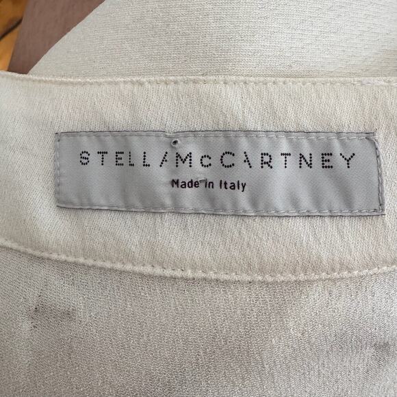 STELLA McCARTNEY Ivory Silk and Lace Cottage Core Tank Top - Picture 9 of 11